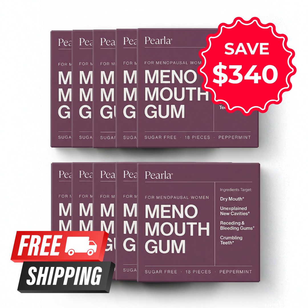 Pearla MenoMouth Gum - 10 Pack [Special Offer]