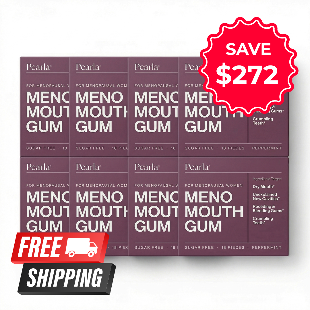 Pearla MenoMouth Gum - 8 Pack [Special Offer]