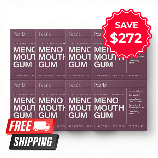 Pearla MenoMouth Gum - 8 Pack [Special Offer]