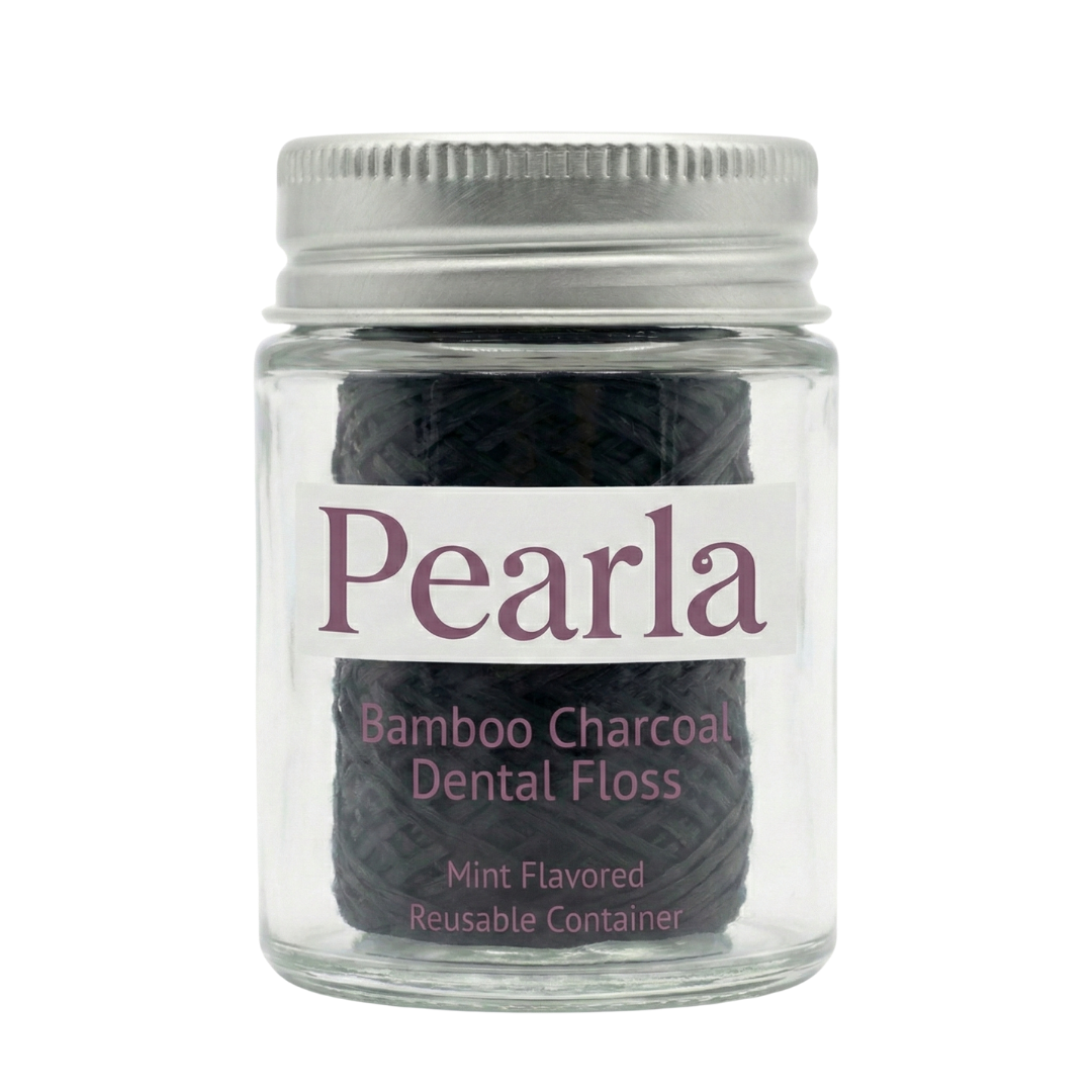 Pearla All Natural Bamboo Charcoal Dental Floss