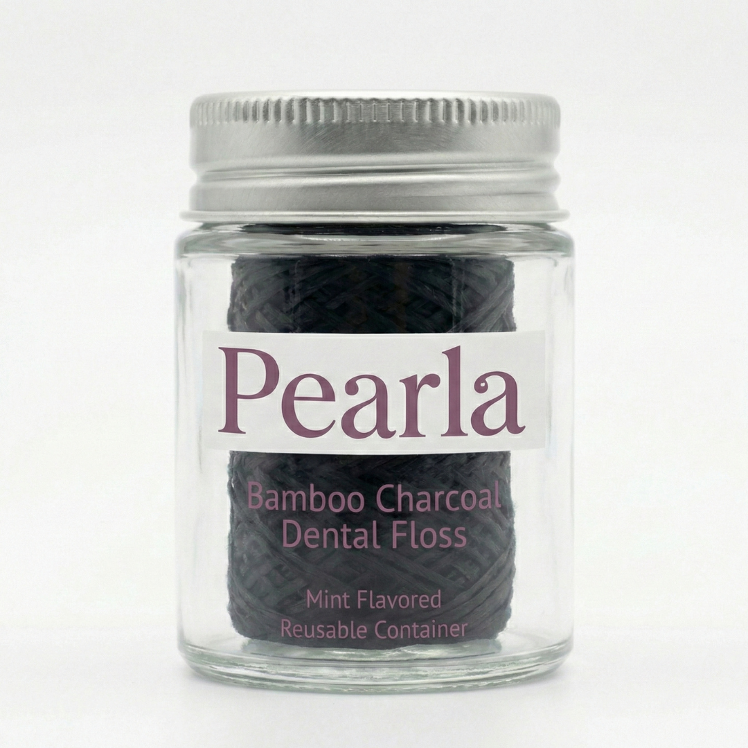 Pearla All Natural Bamboo Charcoal Dental Floss