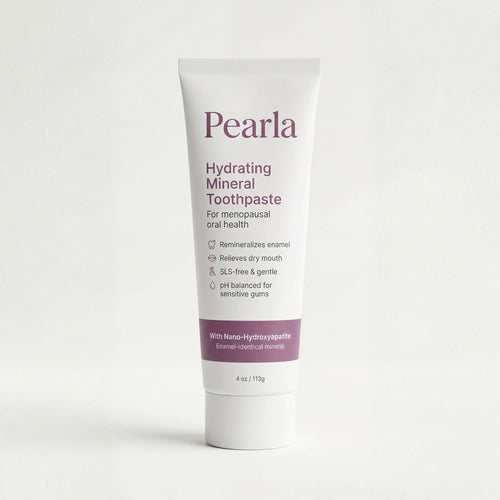 Pearla Hydrating Mineral Toothpaste — Restores Moisture and Rebuilds Enamel For the Mouth Menopause Left Behind